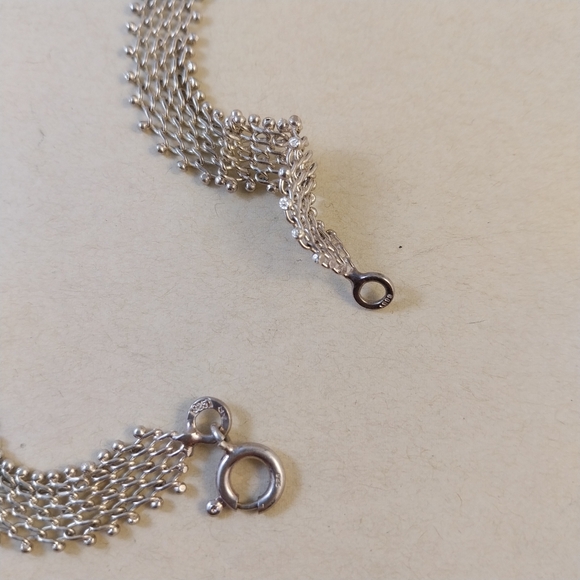 Sterling Silver Italy Choker Necklace - Picture 8 of 12